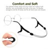 KAJUDA 4Pcs Adjustable Glasses Strap, Glasses Sport Strap Holder Sunglass