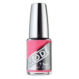MODE Le Vernis Nail Lacquer, High Performance Long Wear Chip Resistant Nail Polish with UV Filter and Nailcare Protection, Vegan - Yowza, Peachy Pink Flamingo, 0.50 fl oz