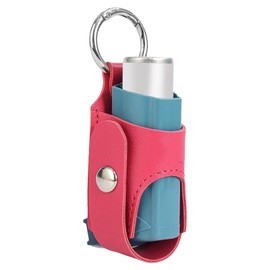 Inhaler Case Holder,Inhaler Spacer and Holder with Metal Buckle | Handy Lightweight and Protective PU Leather for Hiking, Daily Use and Travel