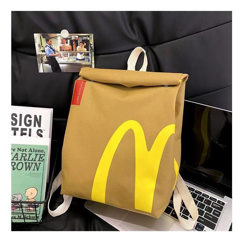 Men Women McDonald's Backpack Starbucks Backpack for Teen Girls Kids