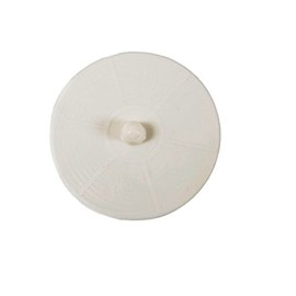 Merriway BH03295 International Multi Fit Flat Bath, Basin, Shower Plug Stopper Diameter 110mm (4.1/2 inch) - White