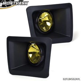 G-PLUS Driving Fog Lights Lamps Compatible with GMC Sierra 1500 Models Only 2014-2015,Yellow lens Pair of Left & Right Fog Lights GM1038169, GM1039169 15839896