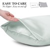 PiccoCasa Satin Pillowcases for Hair and Skin with Eye Mask