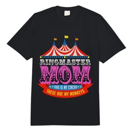 Ringmaster Mom This is My Circus These are My Monkeys Comfort Colors Adult Heavyweight T-Shirt