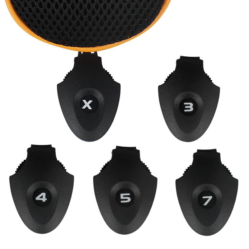 Andux Long Neck Golf Hybrid Club Headcovers with Interchangeable Number