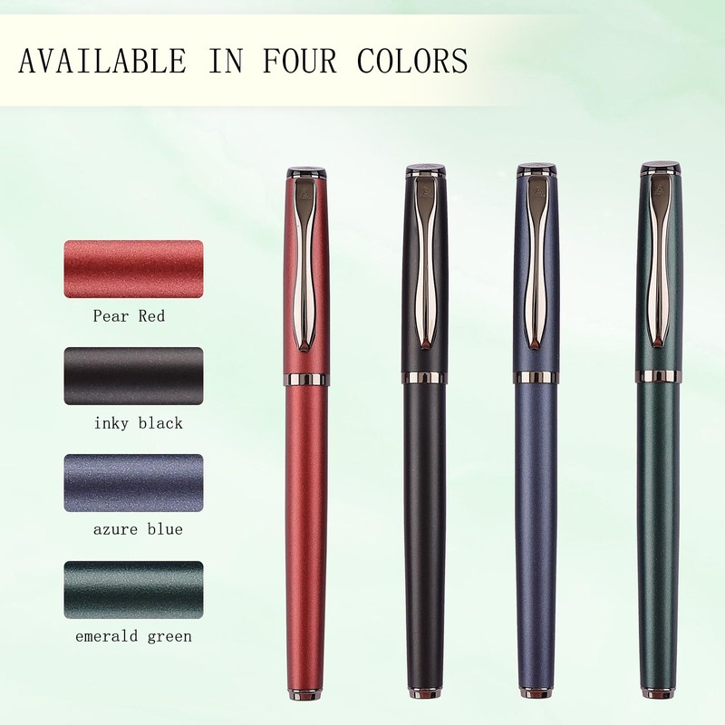 Liquid Ink Rollerball Pen, Metal Pen, Smooth Writing, Stylish Design,
