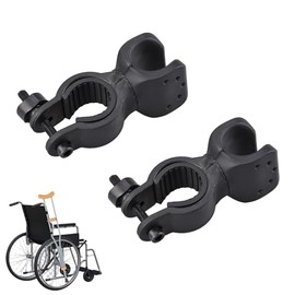 2pcs Adjustable Cane Holder for Wheelchair,Wheelchair and Walker Accessory,Durable Mobility Aid Attachment for Seniors