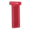 Hole Positioning Ruler Aluminum Alloy 100mm Metric Scale T Ruler