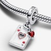 PAGOGO Queen Hearts Double Dangle Charm for Women Bracelets and