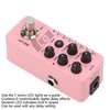 Digital Delay Pedal Metal Pink Guitar Looper Effect Pedals with