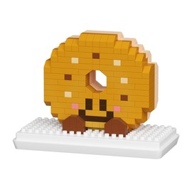 Jollcnoia Bagel Happy Bread Series Food Cute Series Set Toy Mini Bricks Micro Building Kit Toys Desktop Ornaments Gift for Adults Kids