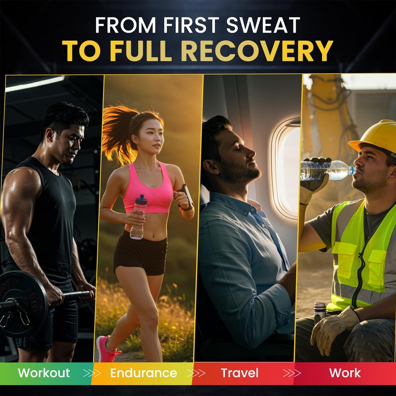 NewTrition Hydration Powder, Electrolyte Powder Packets, Naturally Flavored Hydrating Packets