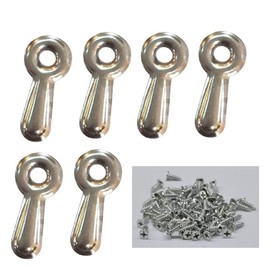 100 Sets Silver Metal Frame Picture Turn Button with Screws Picture Frame Accessories for Hanging Pictures