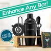 Mixology Bartender Kit - 8-Piece Black Matte Cocktail Shaker Set