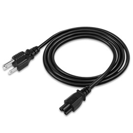 3 Prong AC Laptop Power Cord 10 Feet (2 Pack), NEMA 5-15P to C5 (Mickey Mouse) 10A 125V 18AWG, IEC-60320 IEC320 C5 to NEMA 5-15P, Laptop Power Brick Cord- ETL Listed