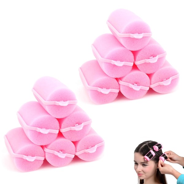 Hsyadazi 12-Piece Sponge Curler Set - Soft Foam Rollers for