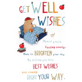 Get Well Wishes Embellished Get Well Soon Greeting Card Words To Cherish Cards WCH017