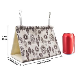 2 Pack Hanging Winter Warm Bird Nest House, Comfortable Bird Bed for Cage, Hanging Hammock for Budgies, Cockatiels, Lovebirds, Conures, Quakers, Small to Medium Birds