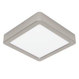 EGLO LED Deckenleuchte Fueva 6, quadratische Deckenlampe, Aufbaulampe aus Metall in Silber und Kunststoff Weiß, Deckenbeleuchtung warmweiß-kaltweiß, 15x15 cm