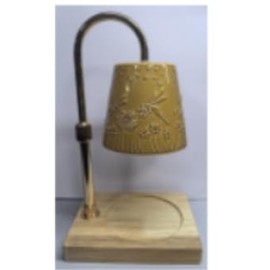 Ceramic Candle Warmer Lamp Dimmable, Electric Candle Warmer for Scented Candles Compatible Candle Jar Valentine's Day Birthday Gifts for Women Mom Grandma, Home Offices Decor(Yellow Dragonfly)