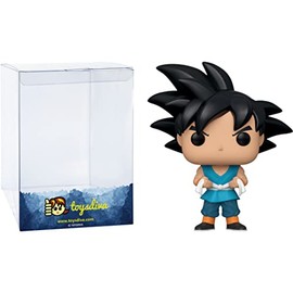 G o k u [28th World Tournament]: P o p ! Animation Vinyl Figurine Bundle with 1 Compatible 'ToysDiva' Graphic Protector (703-44260 - B)