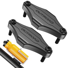 CITYWAY - Soporte impermeable para bicicleta para AirTag, oculto debajo de la jaula de la botella | Tornillos de seguridad negros M5 | Peso ligero, seguridad discreta (paquete de 2 unidades)