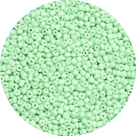 3mm Perlen für Armbänder, 5000 Stück kleine Glasperlen für Schmuck machen, 8/0 Hellgrün Perlen Rocailles Perlen für Ohrring, Halskette Handgemachte