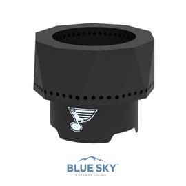 Blue Sky Outdoor Living NHL Dallas Stars Ridge Portable Steel Smokeless Fire Pit with Carrying Bag, Firewood and/or Wood Pellet Burning