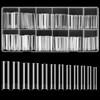 KOXXIAMOQ 240 Pcs Square Nail Tips, Clear Extra Long No