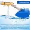 MUYIRTED Schwimmerventil 1/2 Zoll Ventile Aus Messing Mit Blaue Kunststoff