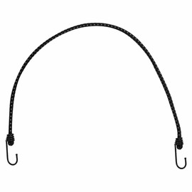 vidaXL Bungee Cords 10 pcs - Reflective Strips & Hooks, 88 cm Polypropylene Rubber Elastic Straps, 50 kg Load Capacity, Black