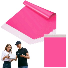 10p 45x60cm Hot Pink Vinted Postage Bags Mailing Bags for Clothes,Mailing Poly Postal Self Seal Bags,Large Parcel Shipping Bags Strong Packaging Bag Delivery Bags Plastic Envelopes for Posting Clothes