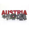 Österreich Magnet Metall Souvenir Lederhose Kuh Wappen Edelweiss Big Letter