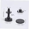 COHEALI 1set Adjustable Heavy Duty Furniture Levelers with Threaded Inserts