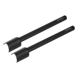 QUARKZMAN Pack of 2 V-shaped leather punches, 15 mm, leather cutter, belt end cutter, carbon steel V-shape punch tool for straps, belts, wallet and bag