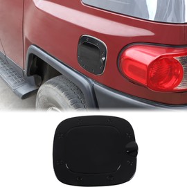 Aunginsy Car Fuel Tank Cap Trim Cover Compatible with Toyota FJ Cruiser 2007-2021 SUV Oil Gas Cap Fuel Trim Cover Fuel Filler Cap Door Scratches Protection Cover Decorative ABS Exterior Accessories