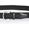 Miuno® Unisex Elastic Stretch Belt with Leather Details, Men Women