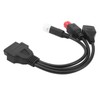 3 in 1 OBD Diagnostic Cable High Flexibility Plastic Plug