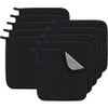10 Pieces double sided Man Wash Cloths black bath Exfoliating