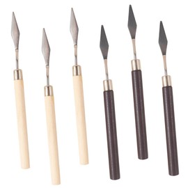 IWOWHERO Nail Tools 6pcs Foundation Spatula for Makeup Mixing Perfect for Beauty Salons Home Use