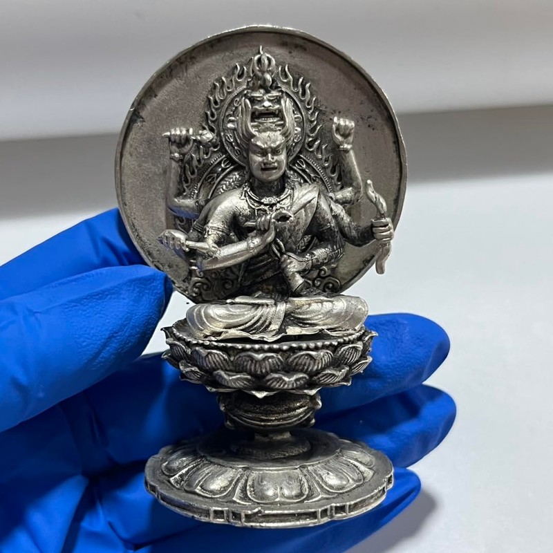 Buddha Statue Mini Aizen Myoo Total Height 2.9 inches (74