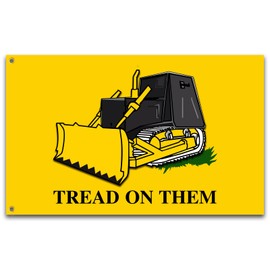 VOZUN Tread On Them Flag Killdozer Flag 3x5 Ft Funny Man Cave Wall Banner for Room Teen Girls Indoor Outdoor Party Bedroom and College Dorm Wall Decor Tapestry Gifts