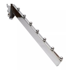 Exhivit  Cascada Cromo Para Cremallera Exhibidor Ropa 5 Pzs