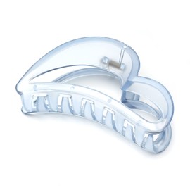 Large Blue Plastic Hair Clip Beautiful Women's Hair Clip Love Headdress Elegant Hair Accessory 1 Piece (10 cm x 5.4 cm, Blue)