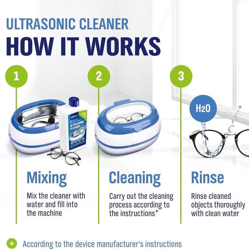 WoldoClean Professional Ultrasonic Jewelry Cleaner Solution 25.4 Fl Oz -