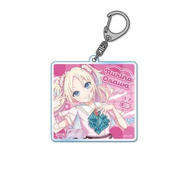 SYNC INNOVATION SYNC-HNS2AKU-ZE "Love Live! Hasunosora School Idol Club" 2 ZE (Rurino Osawa), Acrylic Key Holder, 2.8 inches (7 cm) Square