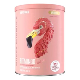 Birdman Fitmingo Proteína Vegana en Polvo  con Inositol, Ácido Hialurónico y Potenciadores de Colágeno  Para Mujer  Sin Lactosa  Vainilla  510g       