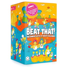 Gutter Games Beat That! Paquete combinado de expansión de objetos de juego y hogar [Juego de fiesta familiar para niños y adultos]