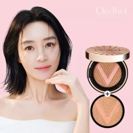 Cledbel 글로우파워리프트V쿠션 골드 21호 본품+리필 Glow Power Lift V Cushion Gold No. 21, Main Product + Refill [Basic Product]