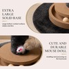 Pawalaya 35 Inch Cat Scratching Post, Eucalyptus Sisal Rope Cat